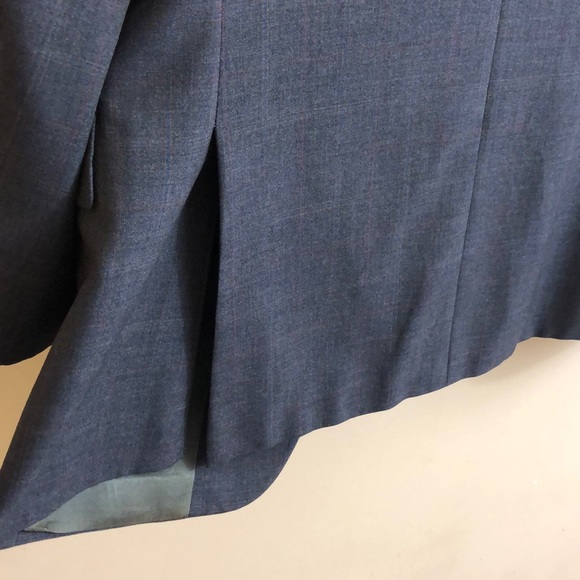 Gentry “Trim Fit” Gray Blazer w/ Thin Stripes 42L - Picture 7 of 8